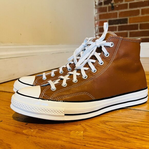 Converse Chuck Taylor All Star Cruise Leather High-Top Shoes Cognac Brown 12 - Picture 12 of 16